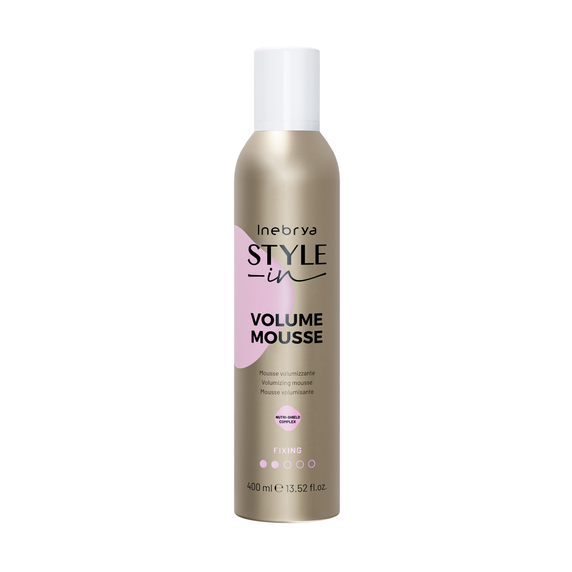 Мус для об'єму волосся Inebrya Style-In Volumizing Mousse фіксація 2, 400 мл